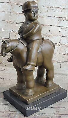 Contemporain Abstrait Bronze Silhouettes `Botero` Sculpture Figurine Art Déco