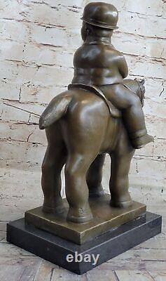 Contemporain Abstrait Bronze Silhouettes `Botero` Sculpture Figurine Art Déco