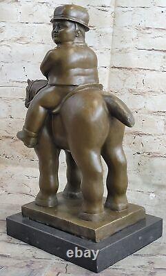 Contemporain Abstrait Bronze Silhouettes `Botero` Sculpture Figurine Art Déco