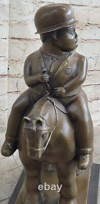 Contemporain Abstrait Bronze Silhouettes `Botero` Sculpture Figurine Art Déco