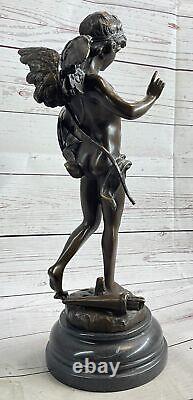 Cupidon Guerre De Love Par Moreau Bronze Sculpture Statue Art Déco Artwork
