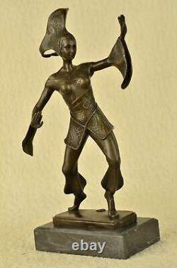 D. H. Chiparus Bronze Statue Art Déco Dancer Sculpture Figurine