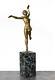 Danseuse En Bronze Art Déco Patine Verte 1930