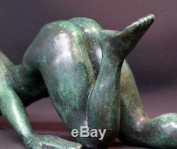 Exceptionnelle sculpture bronze J. TEMPEREAU 40cm3.7kg oeuvre originale fondeur