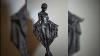 French Art Deco Bronze Figure J E Descomps Woman Shawl