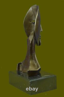 GIA Chiparus Solide Bronze Sculpture. Abstrait Art Déco Nouveau Picasso Dali Art