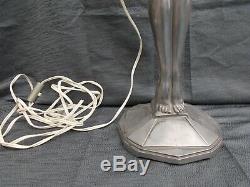 Grande lampe art deco femme nue 76cm vintage sculpture lamp nude woman design