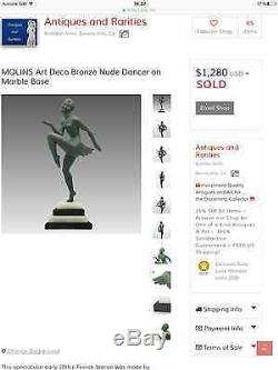 Grande sculpture art deco 1930 Enrique molins balleste