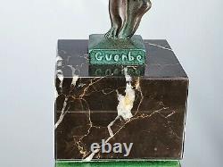 Guerbe P. Le Faguays Sculpture Bohème Danseuse Bronze Max Le Verrier ART DECO