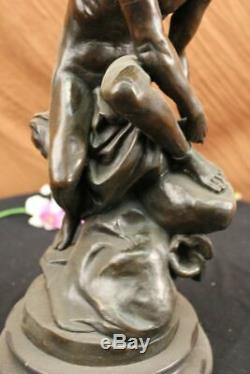 Hermes Mercure Romain Messager God Statue Bronze Sculpture Fonte Art Déco