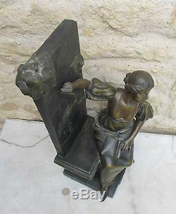 Importante sculpture réguleA. J. SCOTTEAn. 192054cm, 8kg. Art déco. SUPERBE+++
