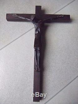 Jean Lambert Rucki Christ En Croix Style Roman Bronze Art Déco Sculpture Cross