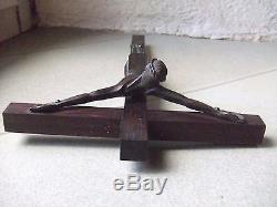 Jean Lambert Rucki Christ En Croix Style Roman Bronze Art Déco Sculpture Cross