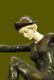 Jeune Fille Danseuse Fait à La Main Chiparus Art Déco Bronze Sculpture Statue
