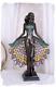 Lampe De Table Style Tiffany 40cm Art Nouveau Deco Statue Femme Sculpture