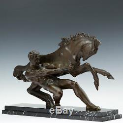 La Force Art Déco Sculpture de Alberto Bazzoni (1889-1973) Italie Um 1925/30