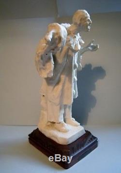 MOUGIN NANCY et AUGUSTE CARLI Sculpture en grès PIERROT Art deco nouveau 1920