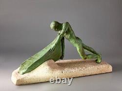 Max Le Verrier Art Deco sculpture''Vers le Large'