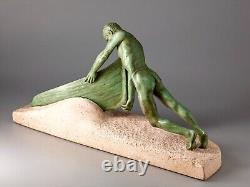 Max Le Verrier Art Deco sculpture''Vers le Large'