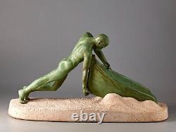 Max Le Verrier Art Deco sculpture''Vers le Large'