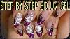 Nail Art 3d Uv Gel Pretty Flowers