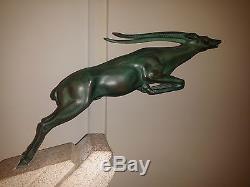 Original max le verrier 1930s ART DECO FRANCE sculpture Atalante DeMarco regule