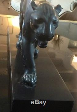 Panthère Max Le Verrier Art Deco Sculpture Felin