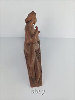 Pascal Boureille (1909-1999) Sculpture Art Déco en terre cuite Mère et enfant