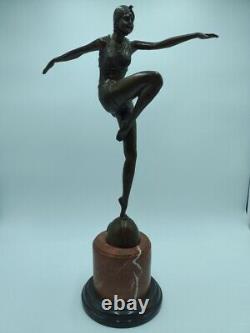 Paul Philippe Danseuse du Feu Bronze de Style Art Déco Chiparus Barbedienne