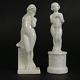 Petites Sculptures Céramique Art Déco Couple Vénus Et Cupidon Hbcm-