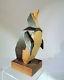 Pingouin Art Déco Sculpture Bois 1930