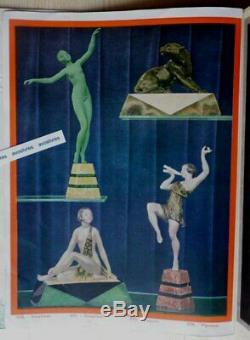 Rare Catalogue Art Déco BRONZART Sculptures Vases Serre-livres Pendules Lampes
