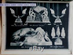 Rare Catalogue Art Déco BRONZART Sculptures Vases Serre-livres Pendules Lampes