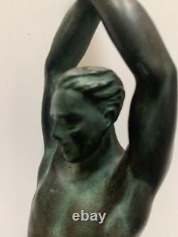 Rare Sculpture Les Athletes Au Laurier Par Pierre Le Faguays Et Max Le Verrier