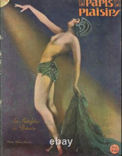 Rare bas relief terre cuite art deco folies bergère look bronze doré 1920 1930