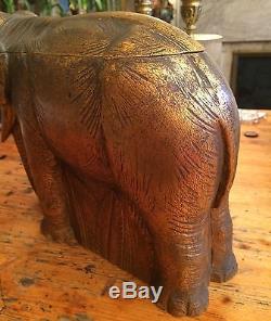 Sculpture Elephant Boite Art-deco Artist Animalier L. Gibert Marquis Pologne 27