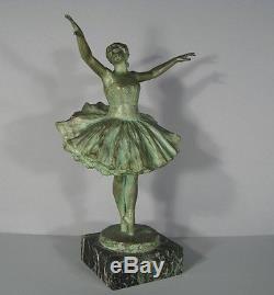 SCULPTURE EN BRONZE LA DANSEUSE SIGNEE F. HAMAR / DANSEUSE ART DECO EN BRONZE