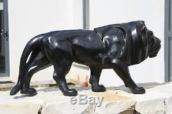 Sculpture Lion Marchant En Mouvement Art Deco Signee