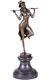Statue En Bronze 38cm Sculpture Style Art Deco Danseuse Figurine Statuette