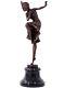 Statue En Bronze 40cm Sculpture Danseuse Ankara Style Art Nouceau Statuette Deco