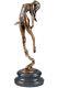 Statue En Bronze 41cm Sculpture Style Art Deco Nouveau Danseuse