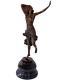 Statue En Bronze 42cm Danseuse Sculpture Figurine Statuette Style Art Deco