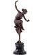 Statue En Bronze 46cm Sculpture Danseuse Corinthienne Style Art Nouveau Deco