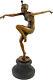 Statue En Bronze 48cm Danseuse Style Art Nouveau Deco Sculpture Statuette