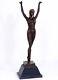 Statue En Bronze 66cm Sculpture Danseuse Ballet Figurine Statuette Art Deco