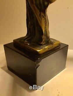 Sculpture Ancienne Art-déco En Bronze Max Le Verrier Samothrace