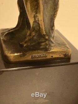Sculpture Ancienne Art-déco En Bronze Max Le Verrier Samothrace
