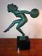 Sculpture Art Deco Statue Danseuse Au Cymbales Garcia France 1930 Antiquité