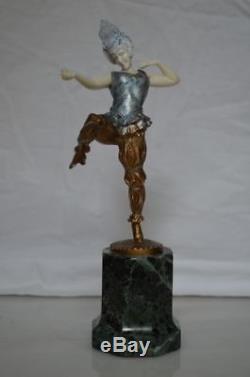 Sculpture Chryselephantine art deco Richard W Lange RuM fondeur