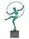 Sculpture Danseuse Nue Signée Briand Pour Marcel Bouraine époque Art Deco 1930